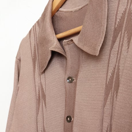Euro Vintage "Mocha" Knit Polo Shirts 1980s
