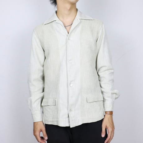 Italian Vintage "PANCALDI & B" Open Collar Shirts 1970-80s