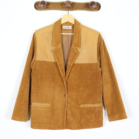 French Vintage Corduroy Panel Jacket 1980s