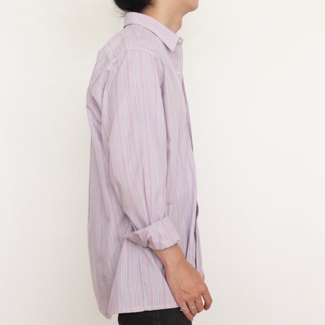 Euro Vintage Mulch Stripe Dress Shirts 1980s-90s