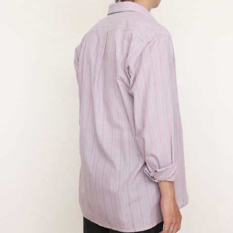 Euro Vintage Mulch Stripe Dress Shirts 1980s-90s