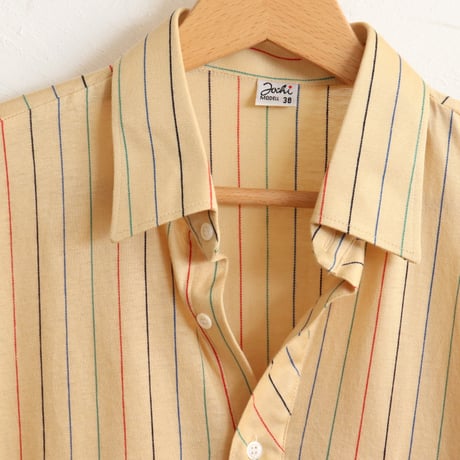 Euro Vintage Mulch Stripe Polo Shirts 1980s