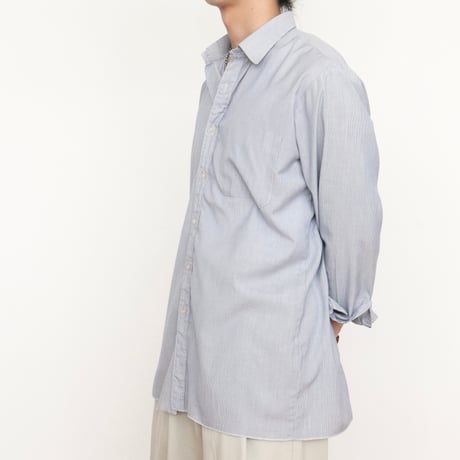 Euro Vintage Old Label Pin Stripe Shirts 1970s