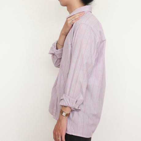 Euro Vintage Mulch Stripe Dress Shirts 1980s-90s