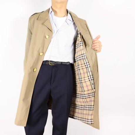 French Vintage 1970s Single Breasted Coat 1970s