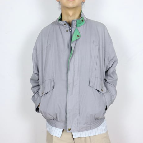 Euro Vintage Contrast Collar Leisure Blouson 1980s