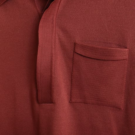 French Vintage "AZUKI" Knit Polo Shirts 1970s.