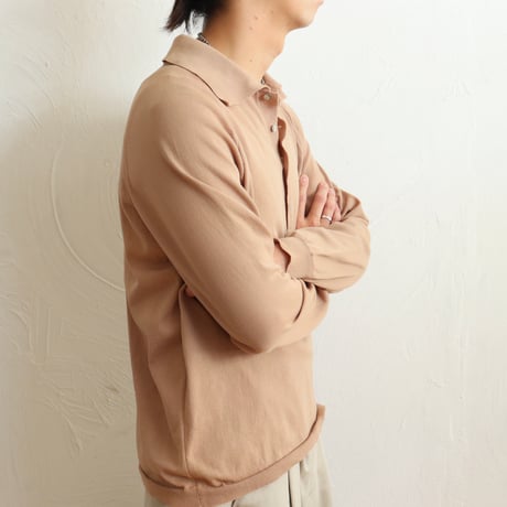 Euro Vintage "SAND" Knit Polo Shirts 1970s