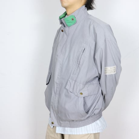 Euro Vintage Contrast Collar Leisure Blouson 1980s
