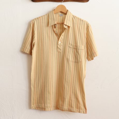 Euro Vintage Mulch Stripe Polo Shirts 1980s