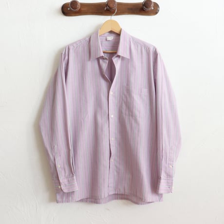 Euro Vintage Mulch Stripe Dress Shirts 1980s-90s