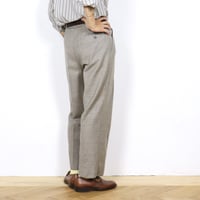 French Vintage Wool Check Trousers 1970s.