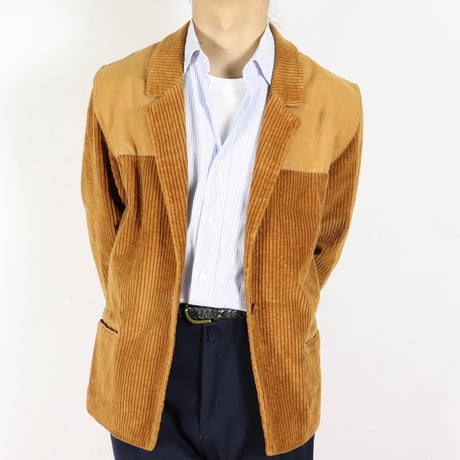 French Vintage Corduroy Panel Jacket 1980s