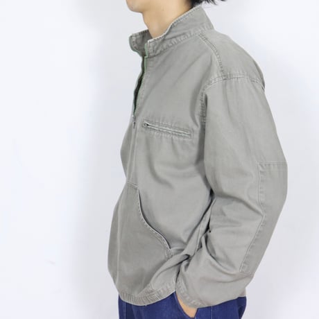 French Vintage Half-Zip Pullover Smock 00s.