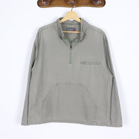 French Vintage Half-Zip Pullover Smock 00s.