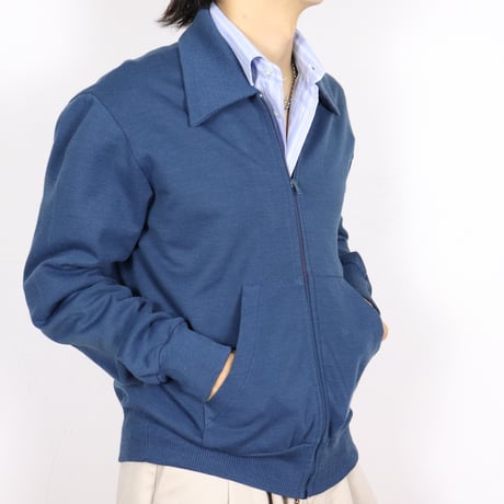 UK Vintage Zip-Up Knit Jacket 1970s