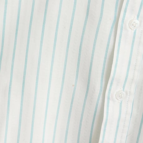 Euro Vintage Green Stripe Dress Shirts 1980s