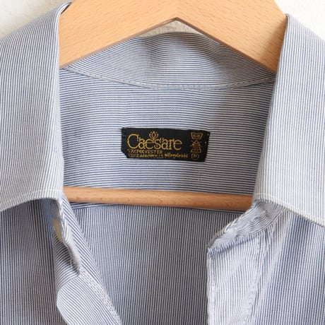 Euro Vintage Old Label Pin Stripe Shirts 1970s