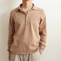 Euro Vintage "SAND" Knit Polo Shirts 1970s