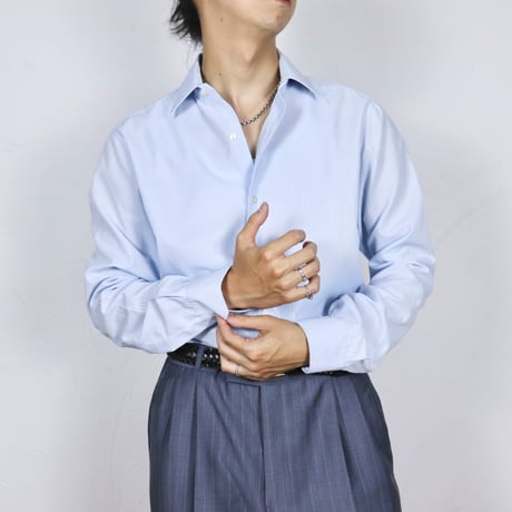 French Vintage "Lionne" Stripe Dress Shirts 1980s