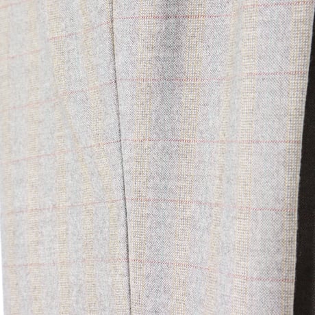 French Vintage Wool Check Trousers 1970s.