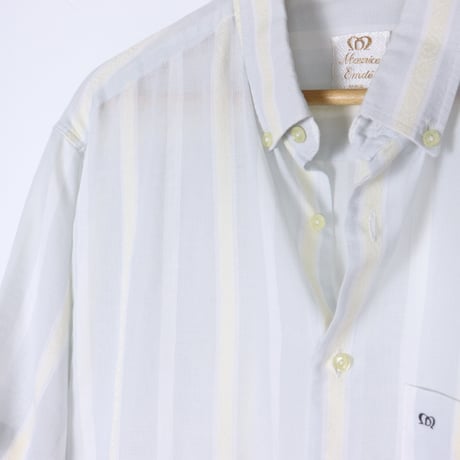 French Vinage Button Down S/S Shirt 1980s