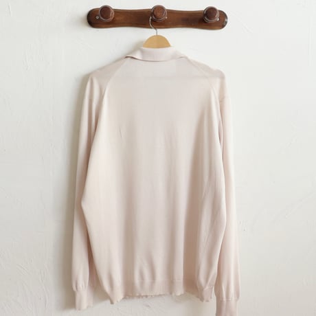 Euro Vintage "CREAM" Knit Polo Shirts 1980s