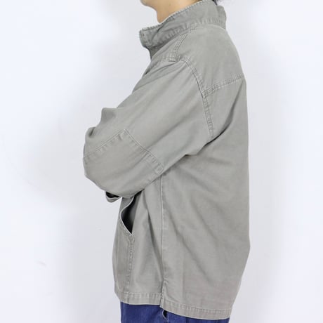 French Vintage Half-Zip Pullover Smock 00s.