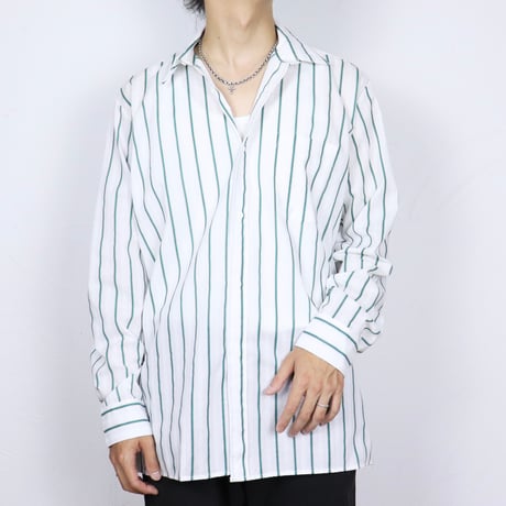 Euro Vintage Stripe Dress Shirts 1980s-90s