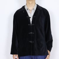 French Vintage Velvet Kung-Fu Jacket 1990s.