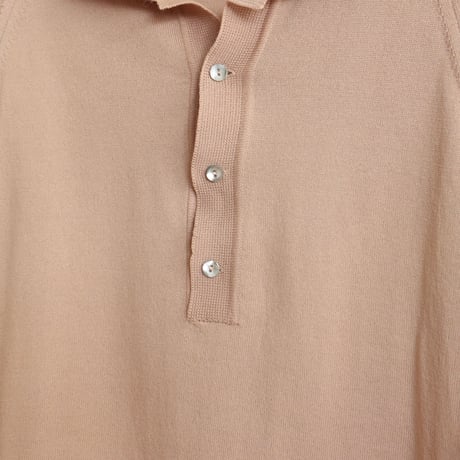 Euro Vintage "SAND" Knit Polo Shirts 1970s