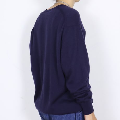 French Vintage V-Neck Knit 1980s