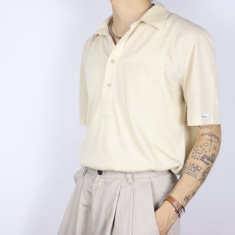French Vintage "Guy Laroche" Knit Polo Shirt 1980s