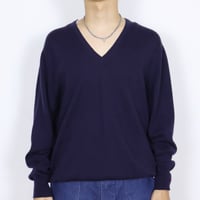 French Vintage V-Neck Knit 1980s