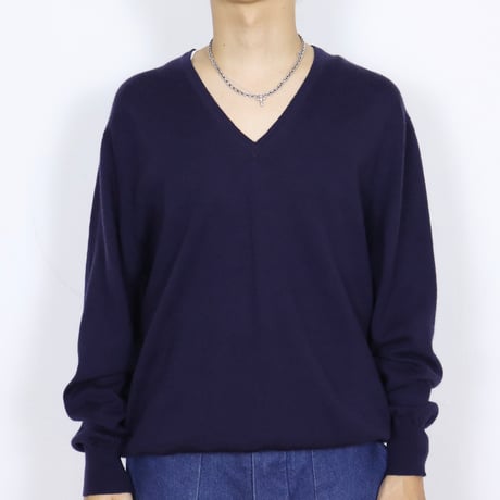 French Vintage V-Neck Knit 1980s