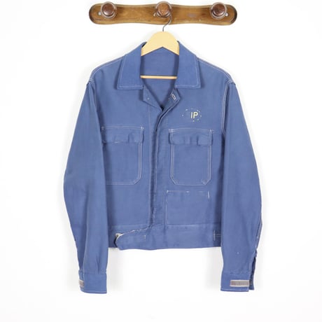 French Vintage Moleskin Work Jacket 1950-60s.