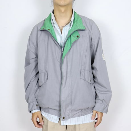 Euro Vintage Contrast Collar Leisure Blouson 1980s