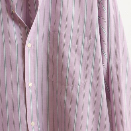Euro Vintage Mulch Stripe Dress Shirts 1980s-90s