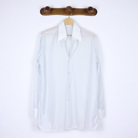 German Vintage Nylon Stripe Dress Shirts 1970s