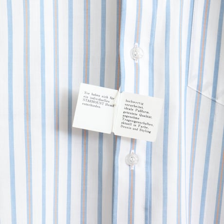 German Vintage Double Collar Stripe Dress Shirts 1990-00s