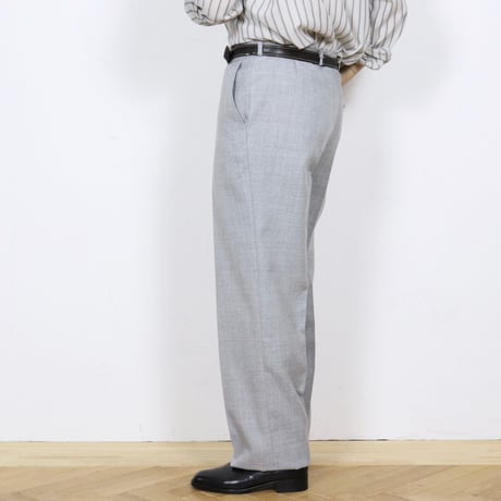 French Vintage Flared Wool Trousers 1970.