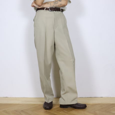 Euro Vintge Wide Straight Trousers 1970s