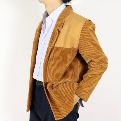 French Vintage Corduroy Panel Jacket 1980s