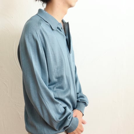 Italian Vintage "SKY" Knit Polo Shirts 1980s