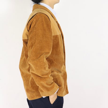 French Vintage Corduroy Panel Jacket 1980s