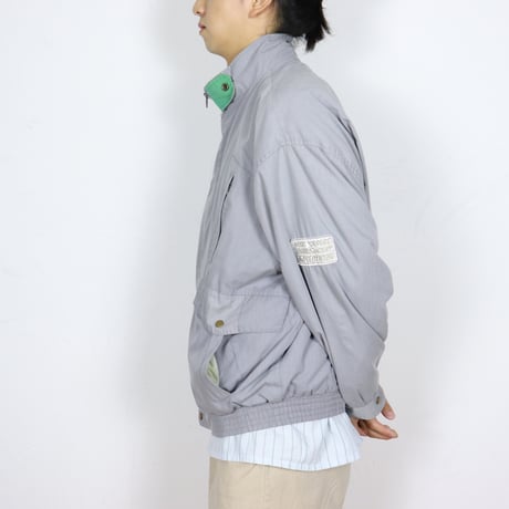 Euro Vintage Contrast Collar Leisure Blouson 1980s