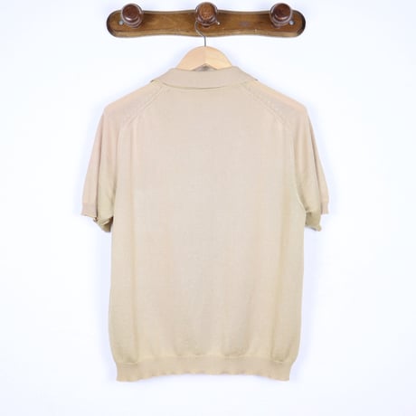 Euro Vintage Pointelle Knit Polo Shirt 1970-80s