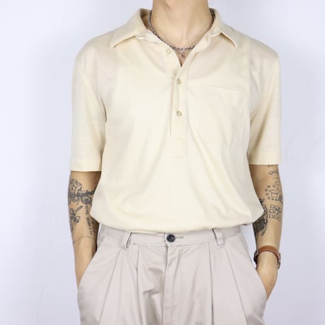French Vintage "Guy Laroche" Knit Polo Shirt 1980s