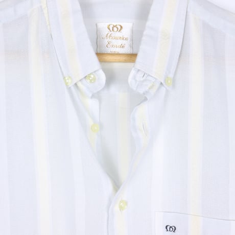 French Vinage Button Down S/S Shirt 1980s