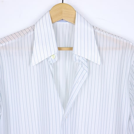 German Vintage Nylon Stripe Dress Shirts 1970s